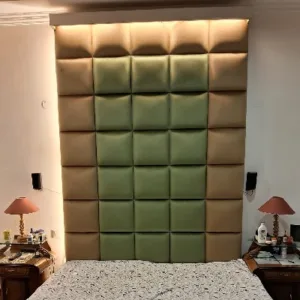 Fabric replacement for old bed headboard in Delhi – Sofa Masters