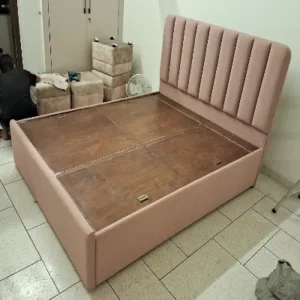 Custom upholstered bed headboard with extra foam padding in South Delhi